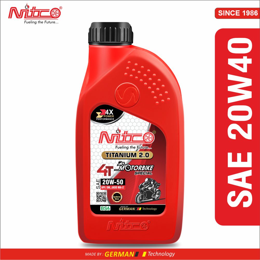 Titanium Four Stroke Engine Oil for Bike 20W40