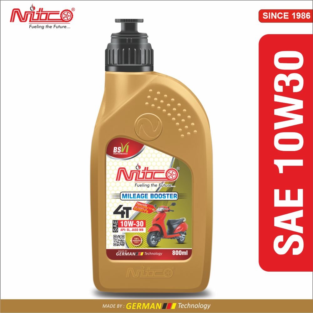 NITCO 4T Engine Oil for Scooty 10W30 with Nozzle Dispensing Cap