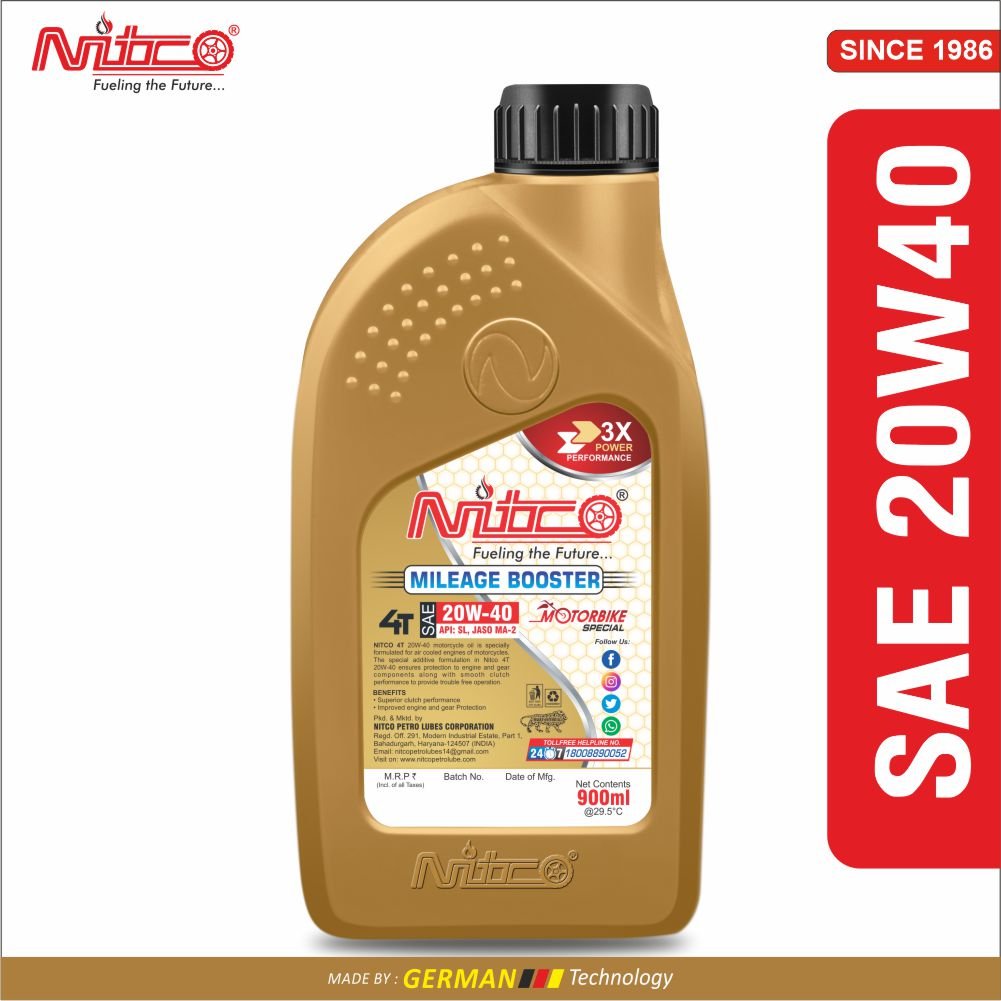 NITCO Four Stroke Engine Oil for Bike 10W40