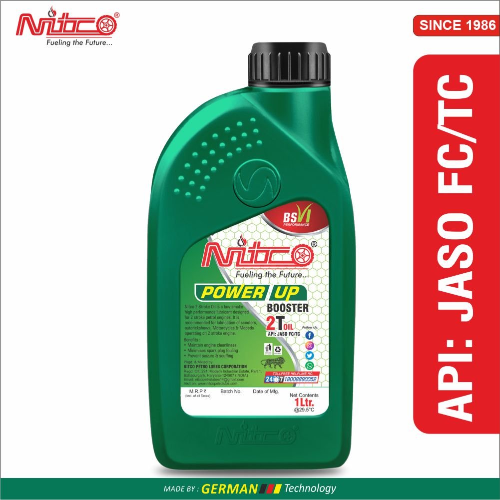 NITCO Power Up Booster Premium 2T Oil for Scooter